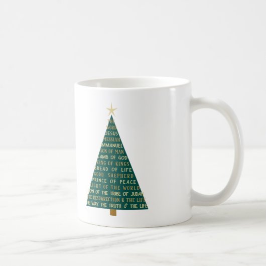 Jesus-Weihnachtsbaum-Namen Kaffeetasse (Rechts)