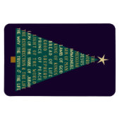 Jesus-Weihnachtsbaum-Namen Magnet (Horizontal)