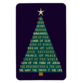Jesus-Weihnachtsbaum-Namen Magnet (Vertikal)