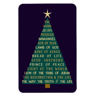 Jesus-Weihnachtsbaum-Namen Magnet