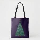 Jesus-Weihnachtsbaum-Namen Tasche (Vorderseite)