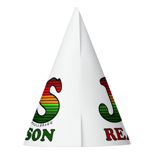 Jesus-Weihnachtsbäume Partyhütchen (Rückseite)