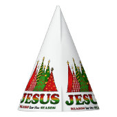 Jesus-Weihnachtsbäume Partyhütchen (Rückseite)