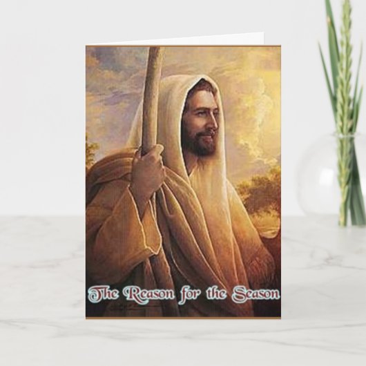 Jesus Weihnachtskarte Feiertagskarte (Vorderseite)