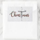 Jesus Weihnachtskleber Rechteckiger Aufkleber (Tasche)