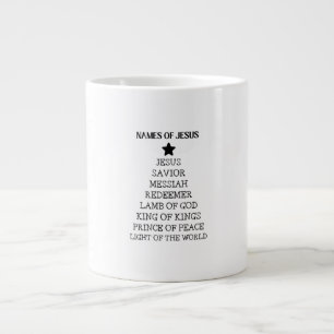 Jesus-Weihnachtstasse Namen Jesu Jumbo-Tasse