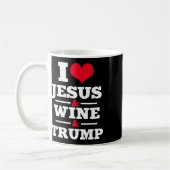 Jesus Wein Trump Religiöse Christliche Glaube Mama Kaffeetasse (Links)