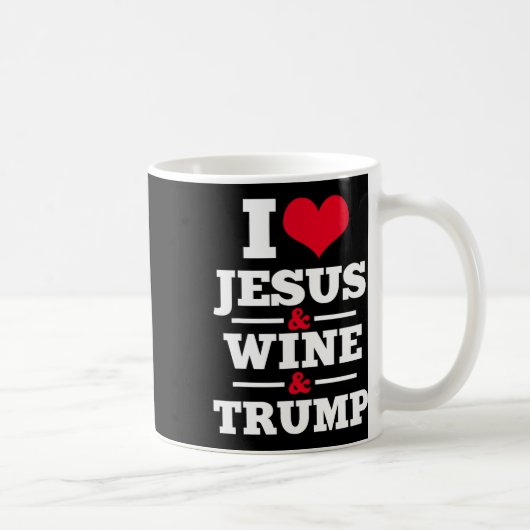 Jesus Wein Trump Religiöse Christliche Glaube Mama Kaffeetasse (Rechts)