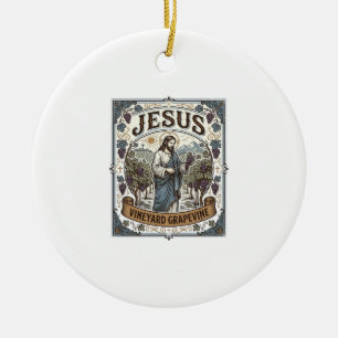 Jesus Weinberg Rebstock Jesus Weinberg Rebstock  Keramik Ornament