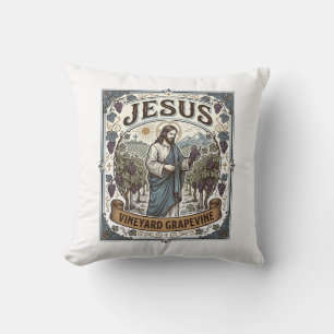 Jesus Weinberg Rebstock Jesus Weinberg Rebstock  Kissen