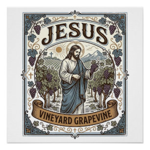 Jesus Weinberg Rebstock Jesus Weinberg Rebstock Poster