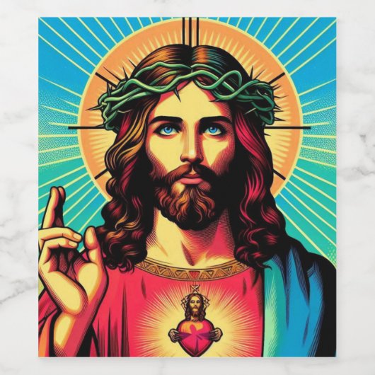 Jesus Weinetikett (Einzelnes Label)
