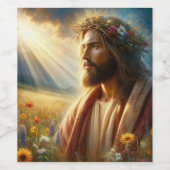 Jesus Weinflasche Etikett! Weinetikett (Einzelnes Label)