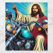 Jesus Weinlabel! Weinetikett (Einzelnes Label)