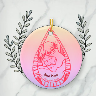 Jesus Weinte Christlicher Schmuck Keramik Ornament
