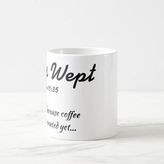 Jesus weinte Kaffee-Tasse Kaffeetasse (Mittel)