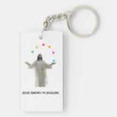 Jesus weiß, dass ich juggling schlüsselanhänger (Rückseite)
