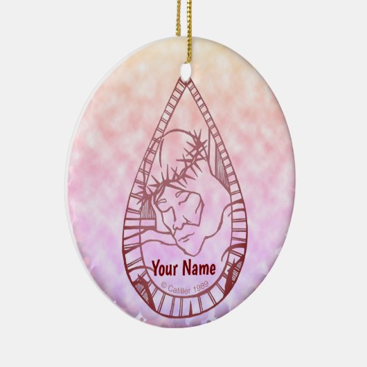 Jesus Wept  Keramik Ornament (Rechts)