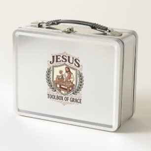 Jesus Werkzeugkiste der Gnade Jesus Werkzeugkiste Metall Brotdose