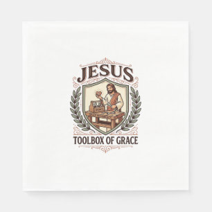 Jesus Werkzeugkiste der Gnade Jesus Werkzeugkiste  Serviette