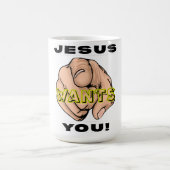 Jesus will dich Christliche Evangelisation Kaffeetasse (Mittel)