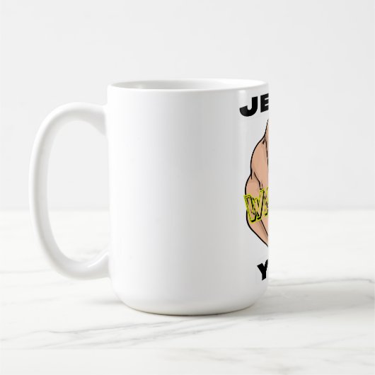 Jesus will dich Christliche Evangelisation Kaffeetasse (Links)