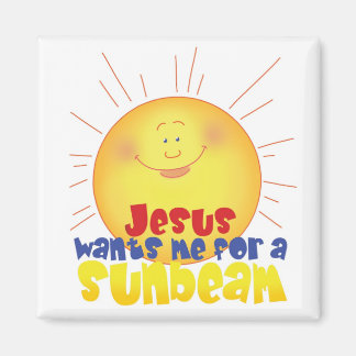 Jesus Will mich für ein Sonnenstrahlmagnet Magnet