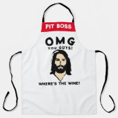 Jesus Wine Apron - Funny Custom Saying Gift Schürze (Vorderseite)