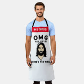 Jesus Wine Apron - Funny Custom Saying Gift Schürze (Getragen)