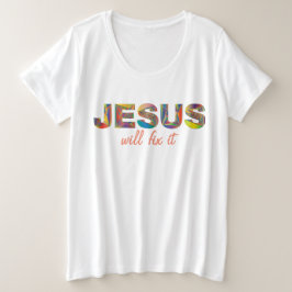 Jesus wird den T - Shirt mit der Größe korrigieren