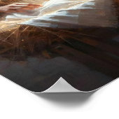 Jesus wird geboren, Christliche Malerei, Christlic Poster (Ecke)