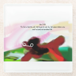 Jesus wird glasuntersetzer