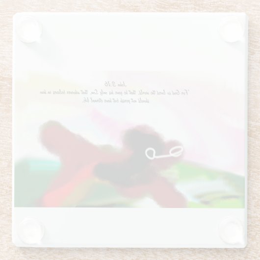 Jesus wird glasuntersetzer (Rückseite)