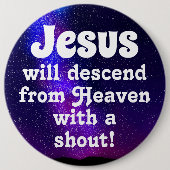 Jesus wird herabsteigen button (Vorderseite)