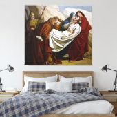Jesus wird in den Grabstätten des Kreuzes 14 belag Leinwanddruck (Insitu (Schlafzimmer))