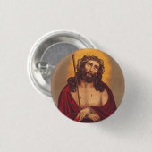 Jesus wird mit einer Dornenkrone gekrönt Button (Vorne & Hinten)