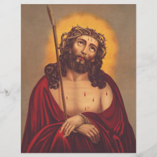 Jesus wird mit einer Dornenkrone gekrönt Flyer