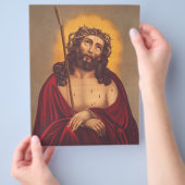 Jesus wird mit einer Dornenkrone gekrönt Flyer (Hand)
