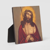 Jesus wird mit einer Dornenkrone gekrönt Fotoplatte (Vorderseite)