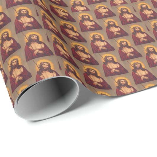 Jesus wird mit einer Dornenkrone gekrönt Geschenkpapier (Rolleneckpunkt)