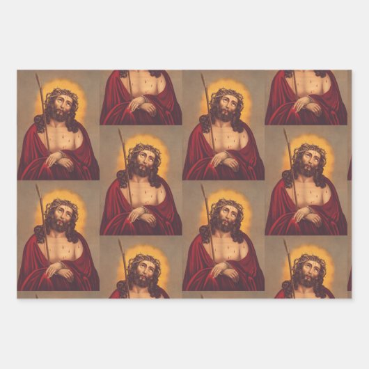 Jesus wird mit einer Dornenkrone gekrönt Geschenkpapier Set (Vorderseite 2)
