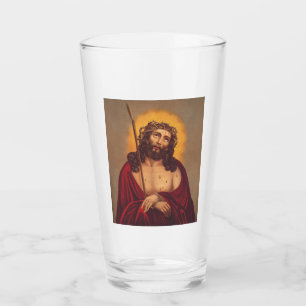 Jesus wird mit einer Dornenkrone gekrönt Glas