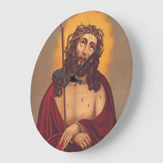 Jesus wird mit einer Dornenkrone gekrönt Große Wanduhr (Winkel)