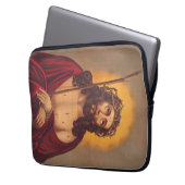 Jesus wird mit einer Dornenkrone gekrönt Laptopschutzhülle (Vorderseite Links)