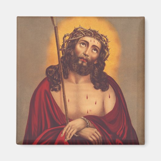 Jesus wird mit einer Dornenkrone gekrönt Magnet (Vorne)