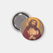 Jesus wird mit einer Dornenkrone gekrönt Magnet (Vorderseite/Rückseite)