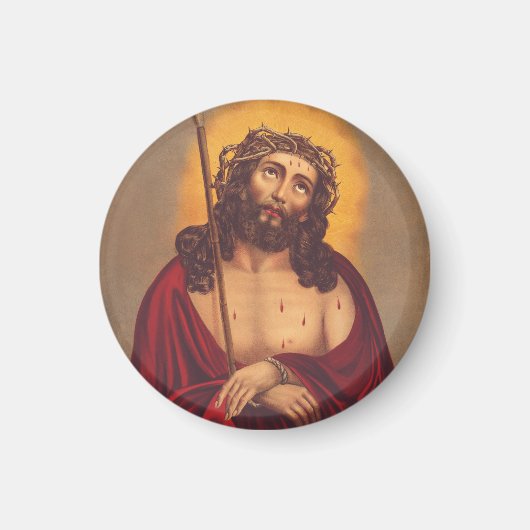 Jesus wird mit einer Dornenkrone gekrönt Magnet (Vorne)