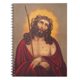 Jesus wird mit einer Dornenkrone gekrönt Notizblock