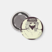 Jesus wird uns gerettet und der Himmel öffnet sich Magnet (Vorderseite/Rückseite)