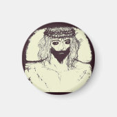 Jesus wird uns gerettet und der Himmel öffnet sich Magnet (Vorne)